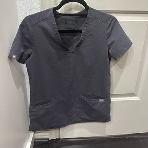 Figs Catarina scrub top - Charcoal XXS